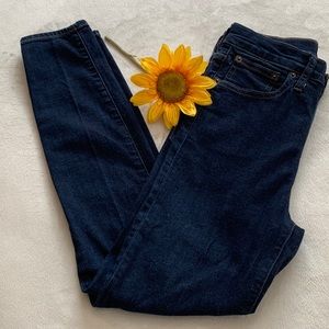 J. CREW hi rise skinny ladies jeans-size 27 VGUC 82% cotton 16% poly